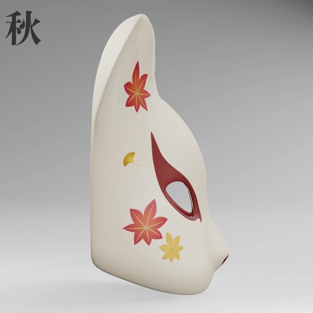 【3Dモデル】猫のお面(.fbx)