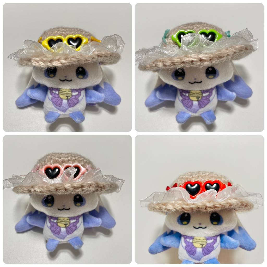 麦わら帽子 ポシェット 2点セット【にじぱぺっと】受注生産