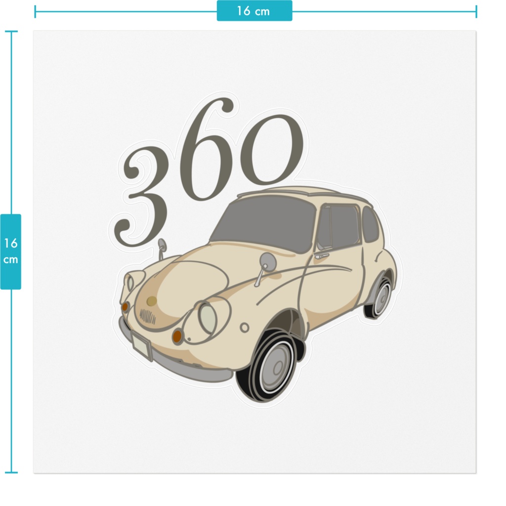 数字と車 -スバル360-