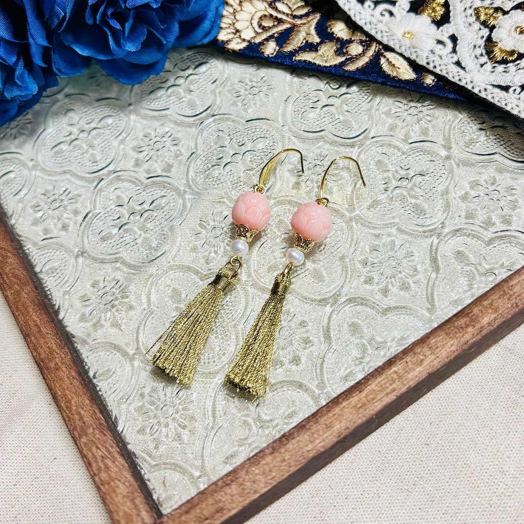 壬猫概念アクセサリー『桃の蓮』