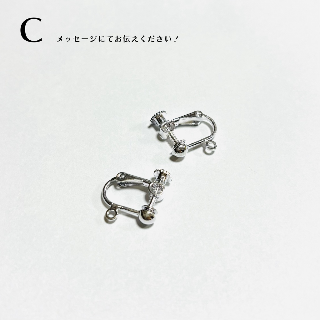 壬猫概念アクセサリー『橙の蓮(銀)』