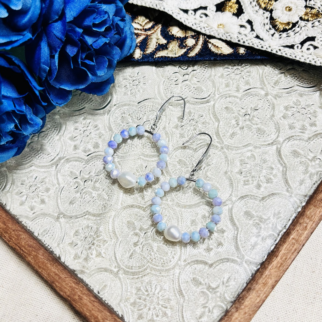 壬猫概念アクセサリー『パステルサークル（銀）』