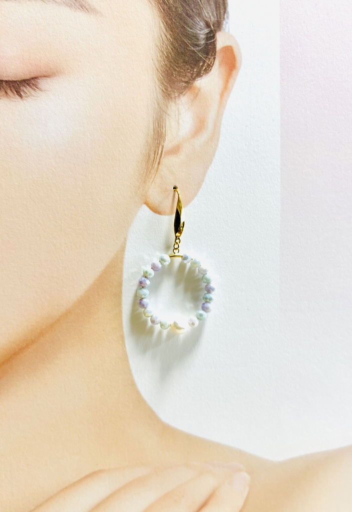 壬猫概念アクセサリー『パステルサークル(金)』