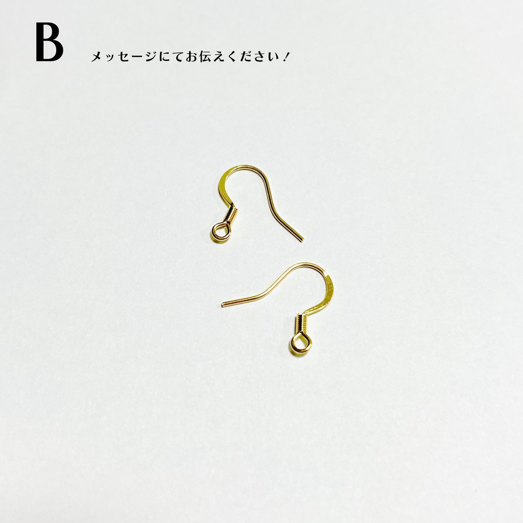 壬猫概念アクセサリー『紫水晶と緑の雫(金)』