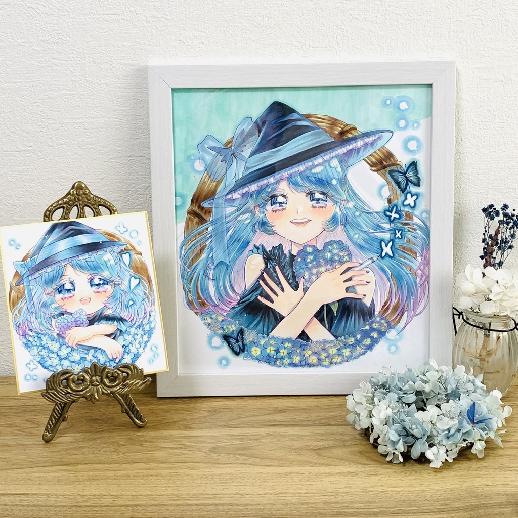 最終お値下げ/大原画「愛の花魔法」