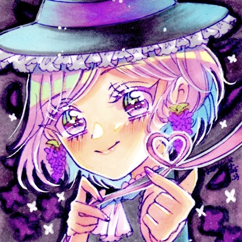 🆕【ミニ原画】ライラックの魔女