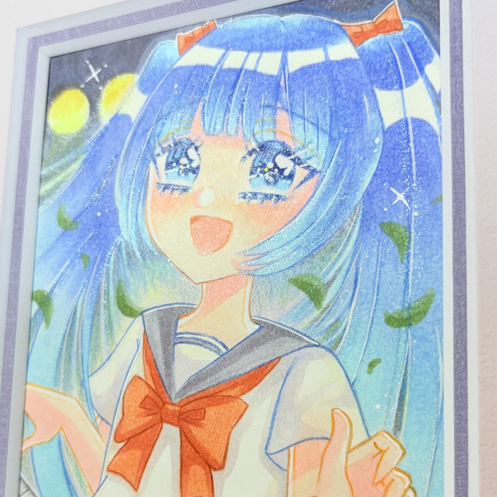 🎃ペーパーフレーム付き原画【言の葉を奏でるように】