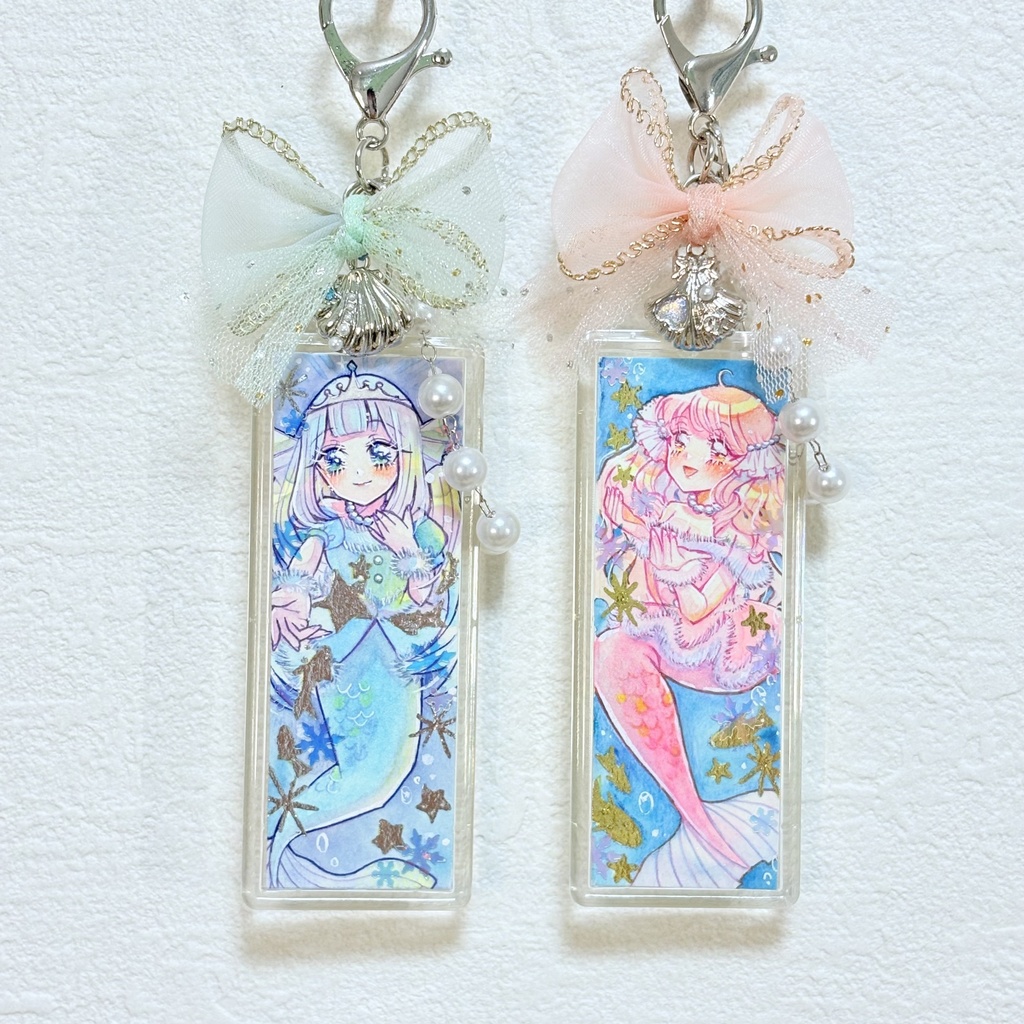 Winter マーメイド原画キーホルダー