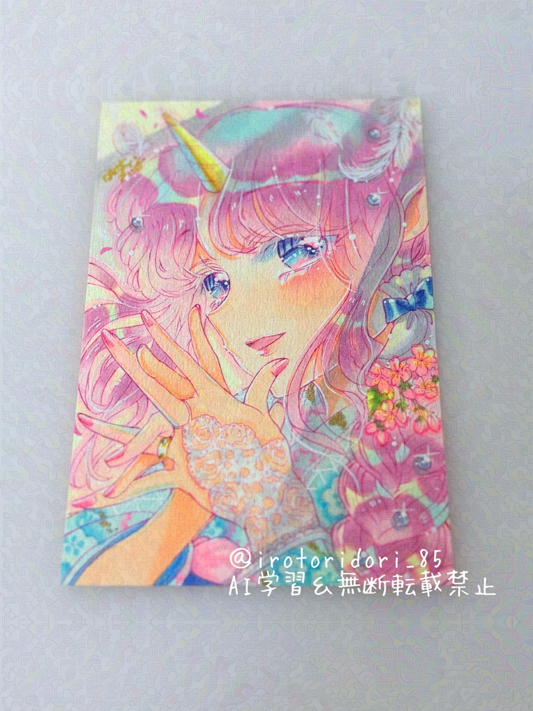 🆕ハガキサイズフレームレス原画『新春の夢』