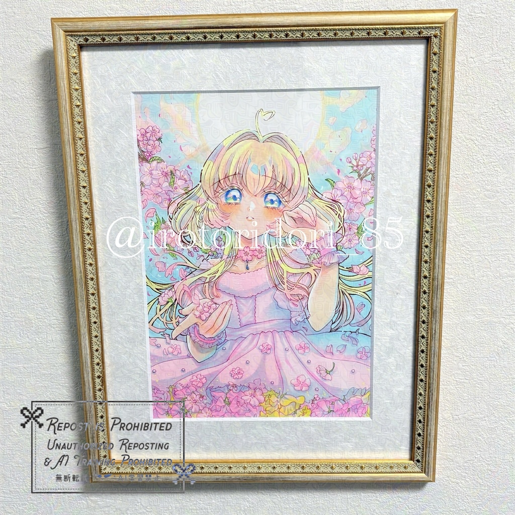 🆕額装済み大原画/夢見草