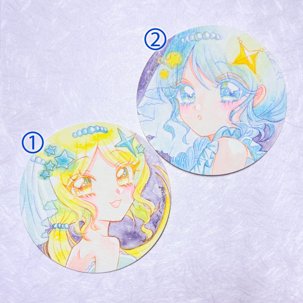 🆕新作まんまるカード　双子座の花嫁①.②