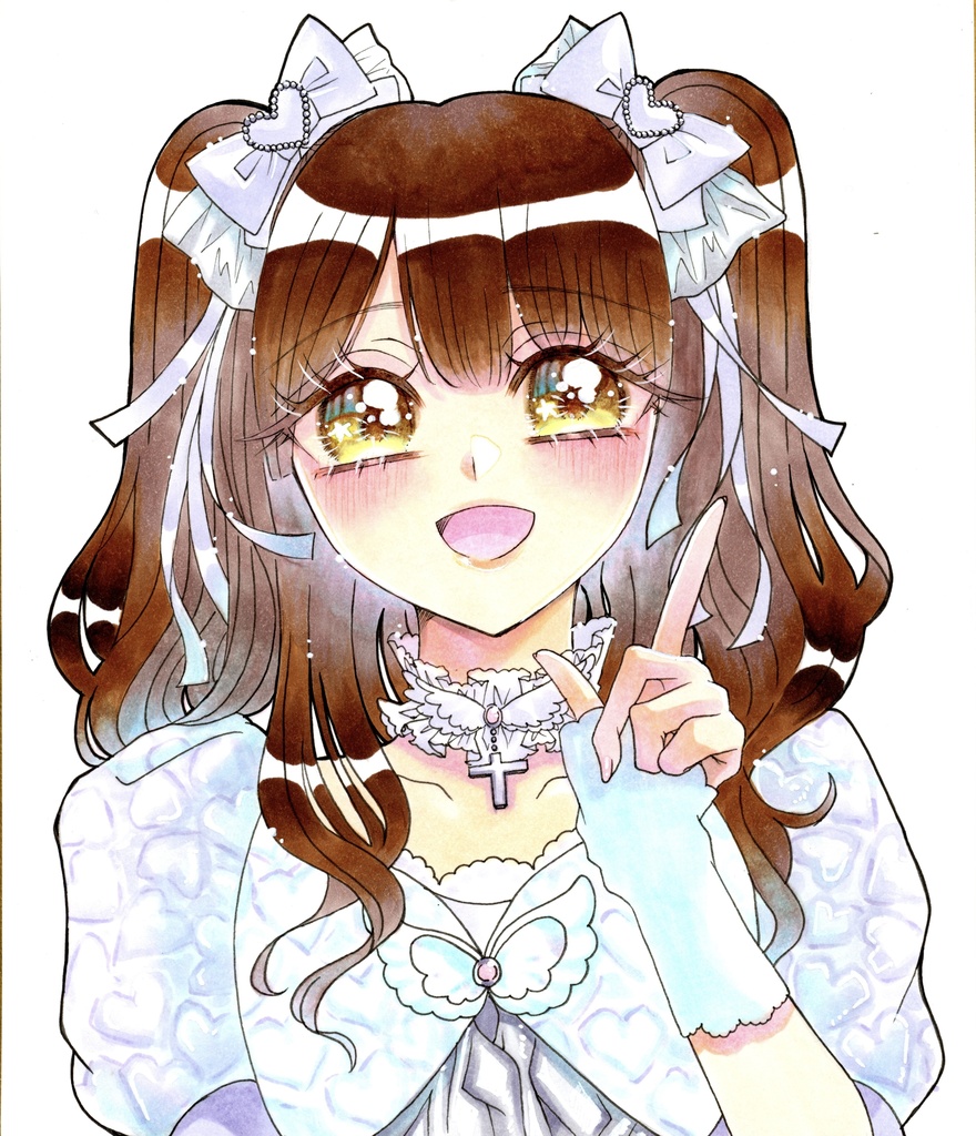 (お値下げ)星宮まいちゃんコラボ/原画色紙