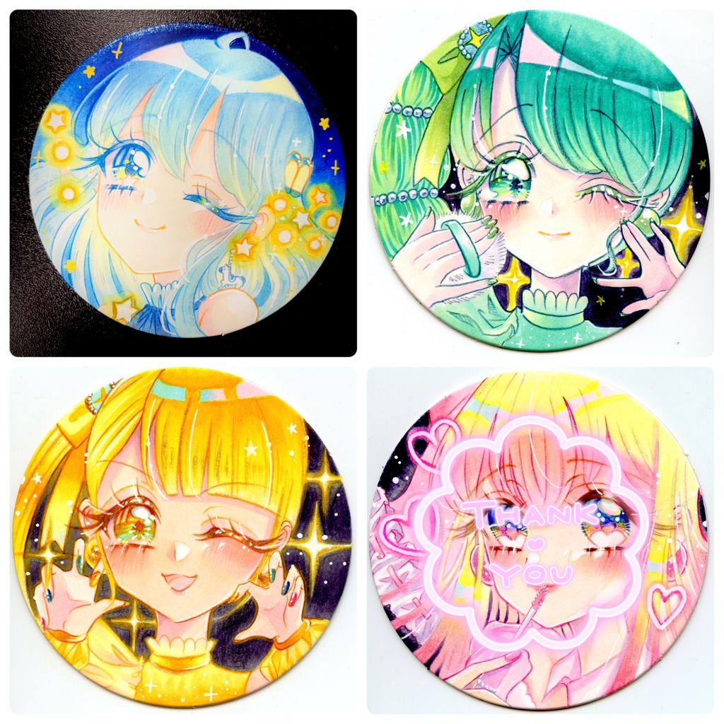 🆕メイクアップ展/魔法少女コピックコースター
