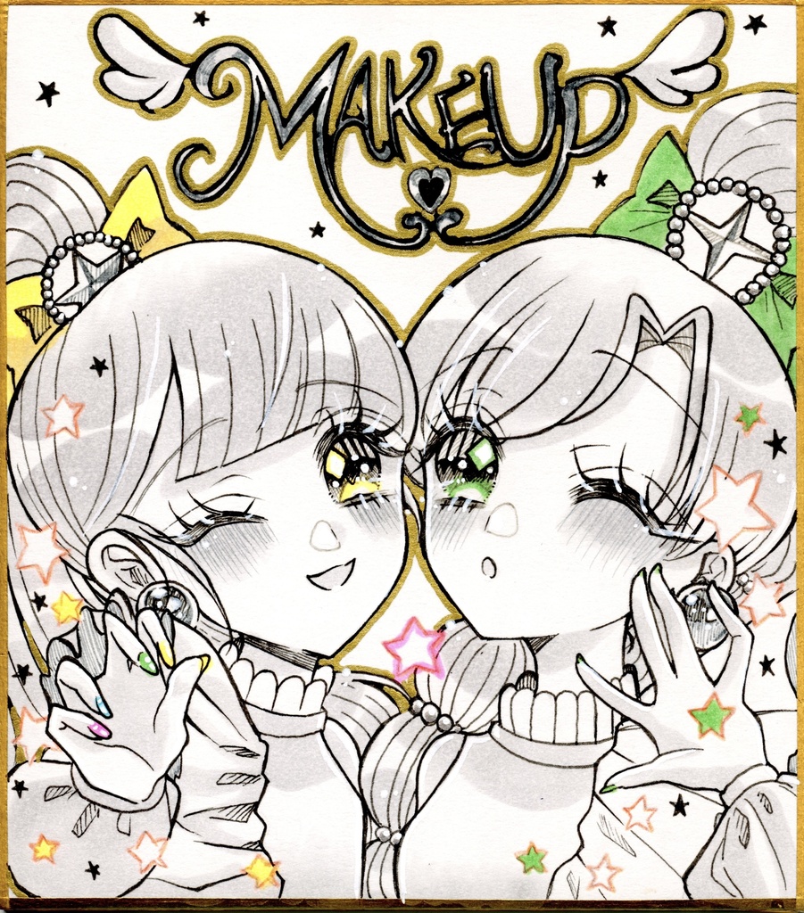 モノクロオリジナル色紙(単品販売のみ)