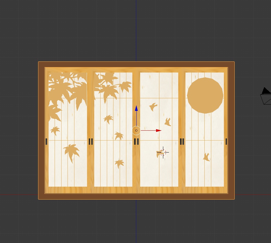 【ワールド用】3D和風窓セット【無料DLあり】