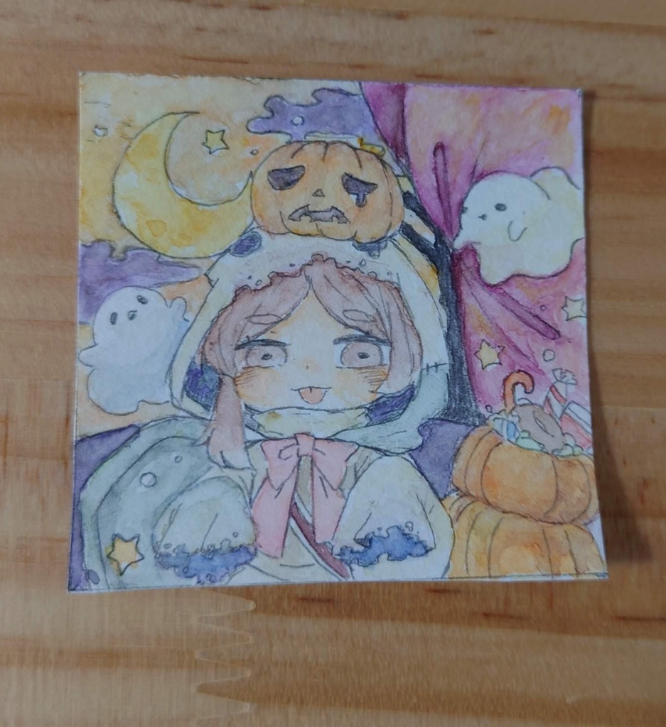 ミニ原画「ハロウィン」