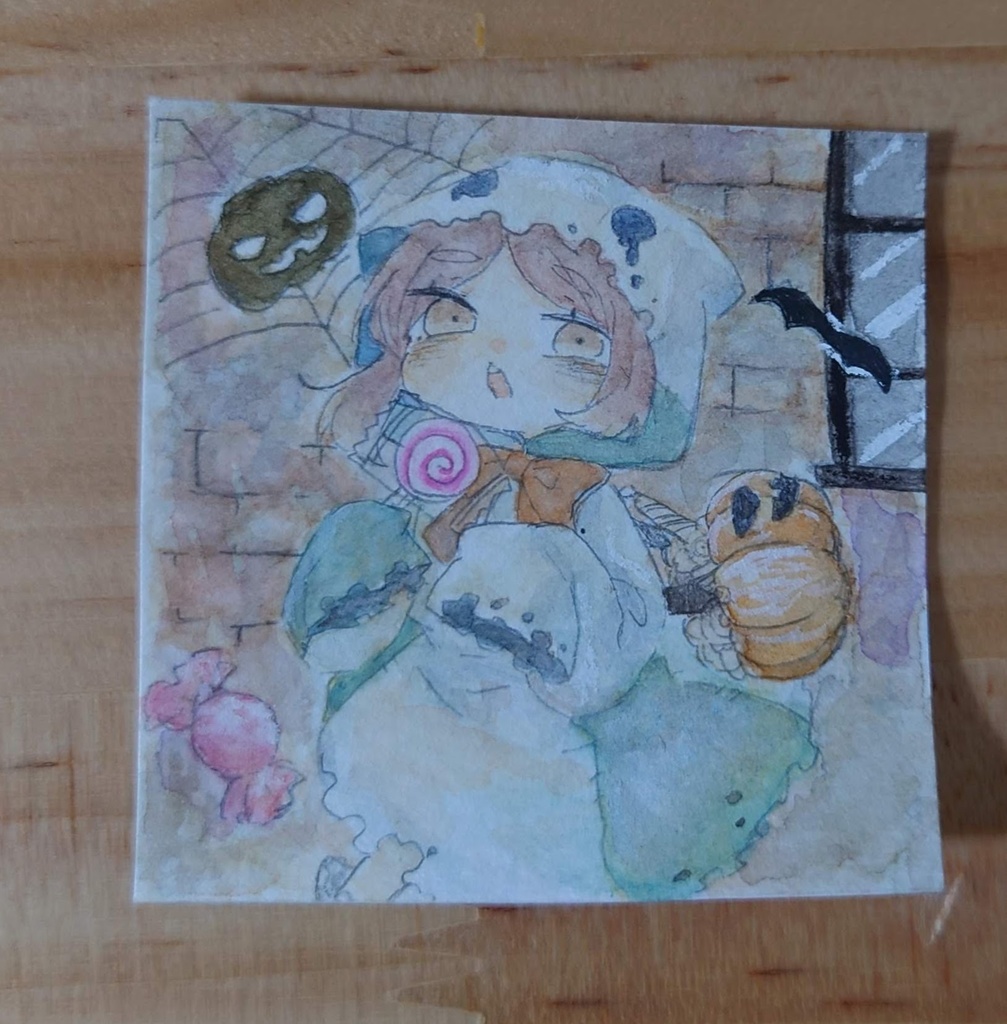 ミニ原画「ハロウィン」