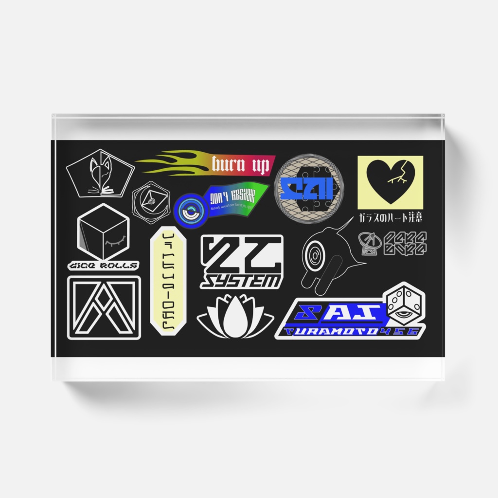 Sai:ステッカー風アクリルブロック