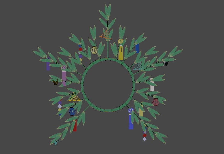[3Dモデル]七夕アクセサリ