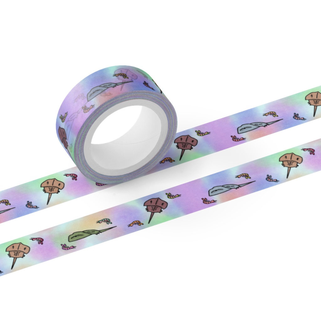 カブトガニとエビのマスキングテープ