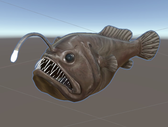 チョウチンアンコウ（Anglefish：Himantolophus groenlandicus）