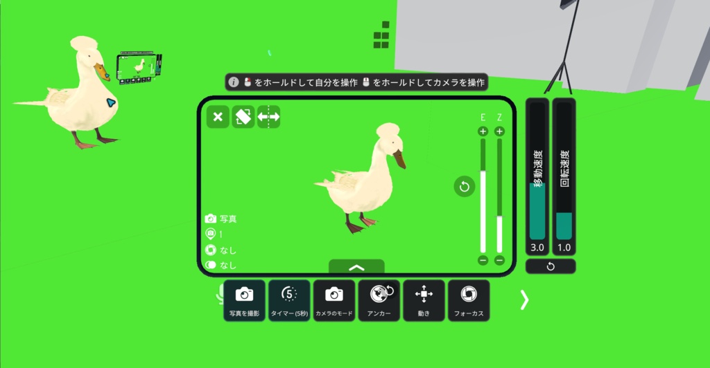 アヒル（Crested：Anas platyrhynchos var. domesticus. ）