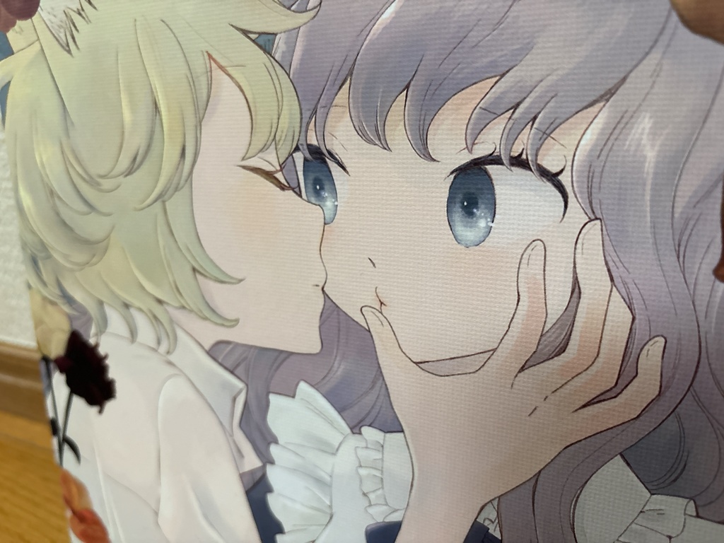 袴田めらスクエアキャンバスアート 猫耳ちゃん