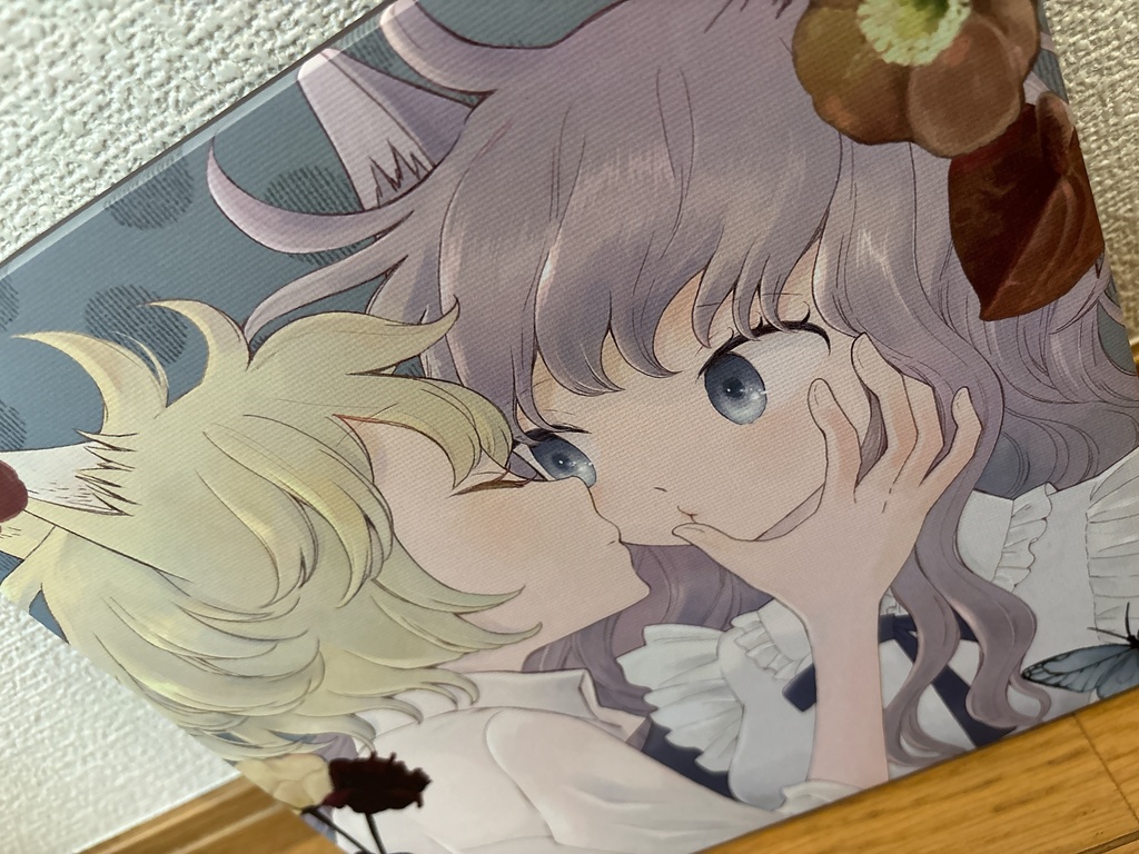 袴田めらスクエアキャンバスアート 猫耳ちゃん