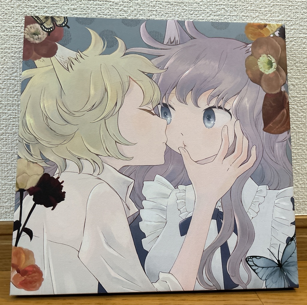 袴田めらスクエアキャンバスアート　猫耳ちゃん