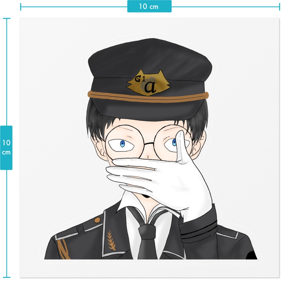 Ko船長ステッカー~軍服ver.~