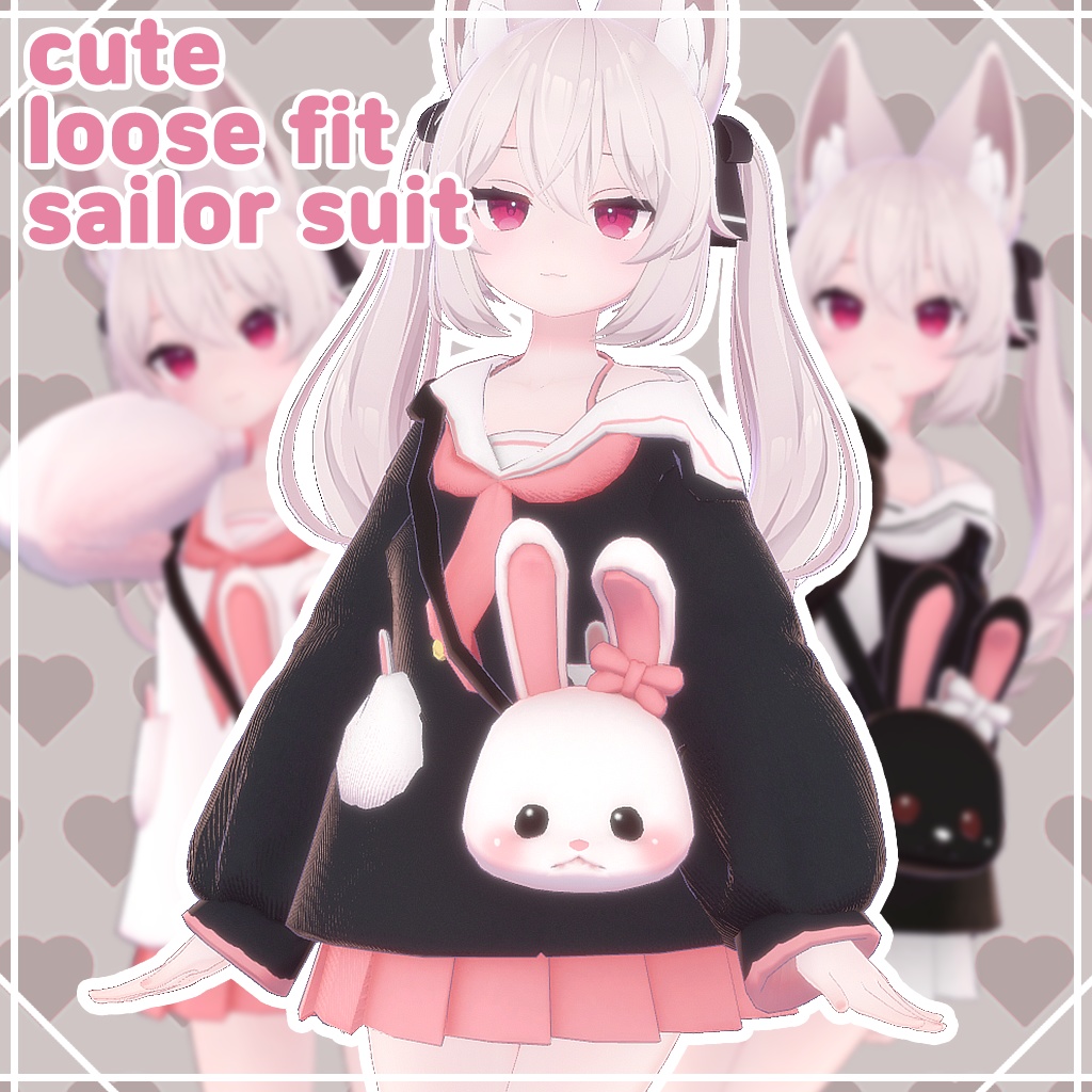 [Karin] cute loose fit  sailor suit