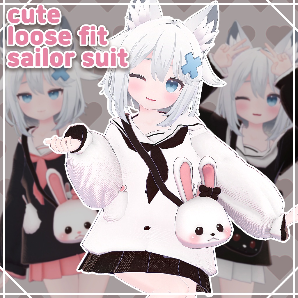 [MINT] cute loose fit sailor suit