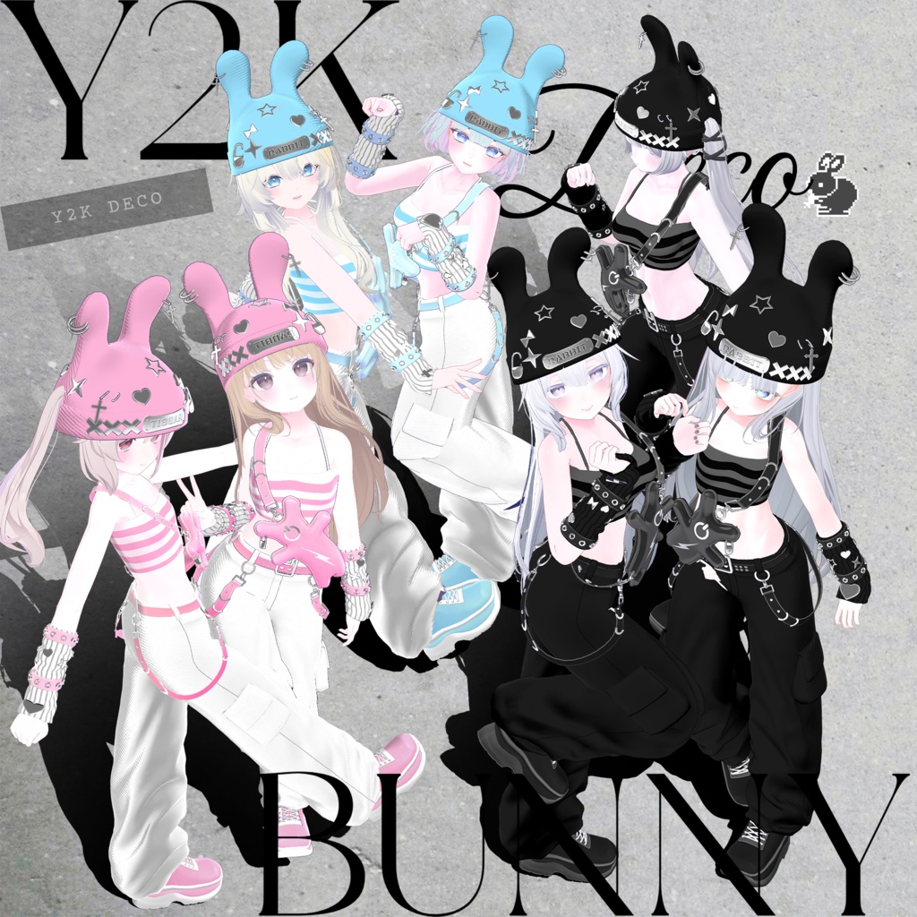 [8アバター対応] Y2K DECO BUNNY