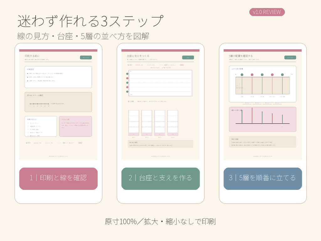 【先行モニター版 v1.0】本でできた夜のまち|魔女ねこと灯りの5層ペーパークラフト【A4・全12ページ】