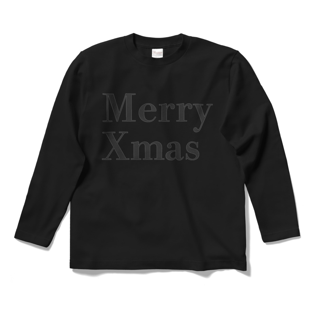Merry Xmasロングスリーブ黒