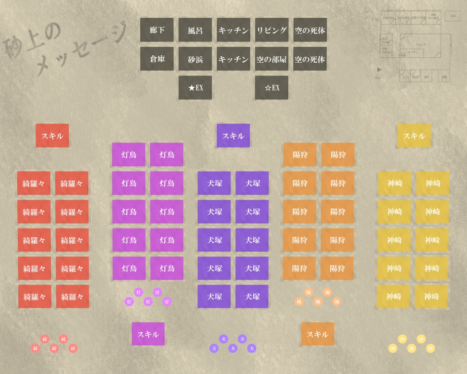 マーダーミステリー「砂上のメッセージ」【5人用ゲームシナリオ】