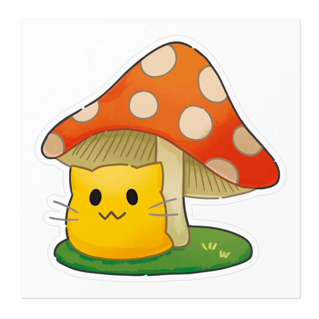 blobcat×きのこステッカー