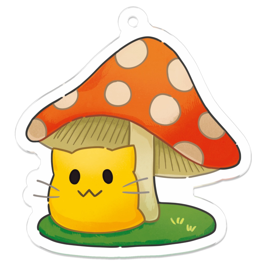 blobcat×きのこアクリルキーホルダー