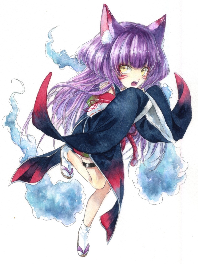 女狐さんのアクリルキーホルダー
