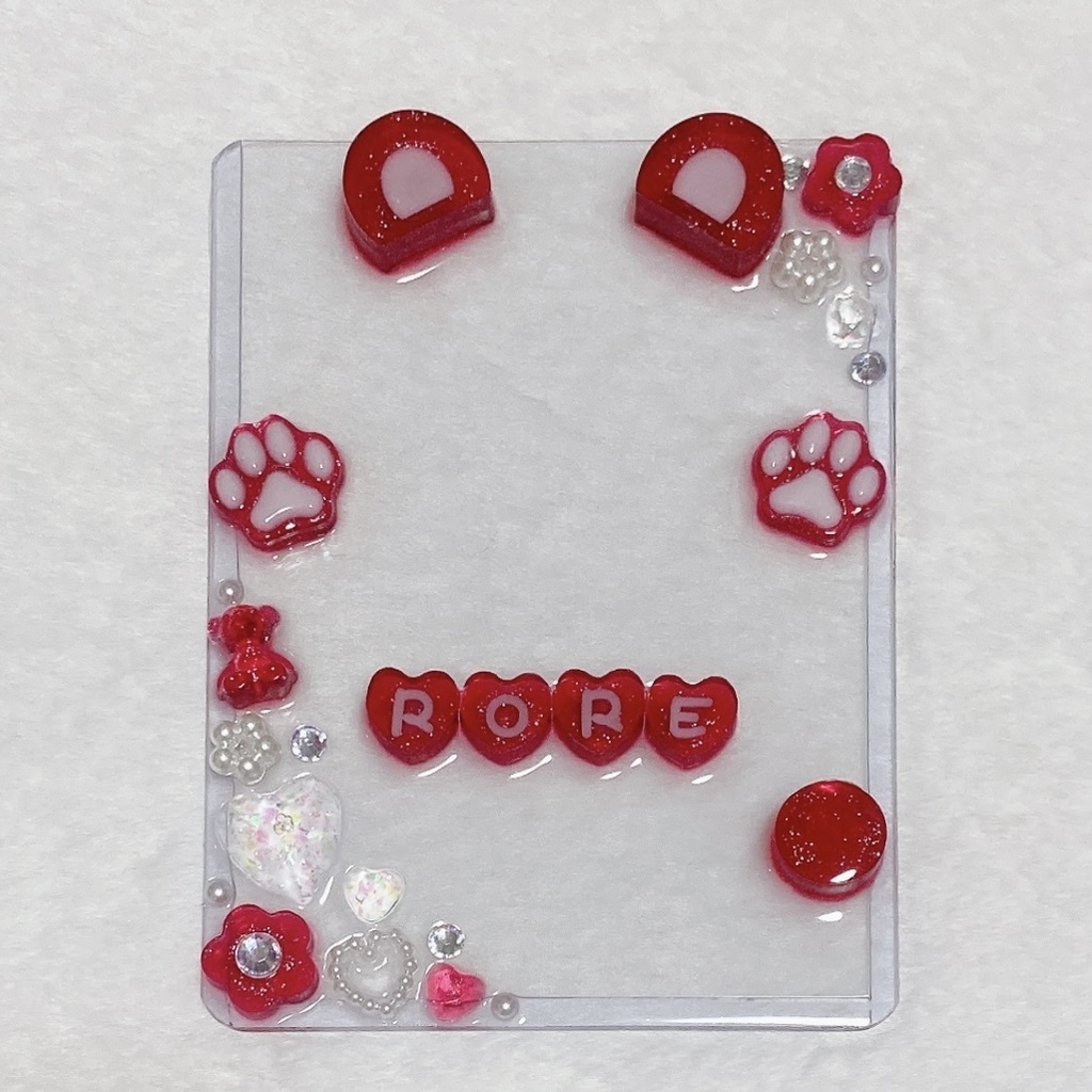 ローレン・イロアス イメージ (くま耳) レジンデコ 硬質カードケース 【RORE】