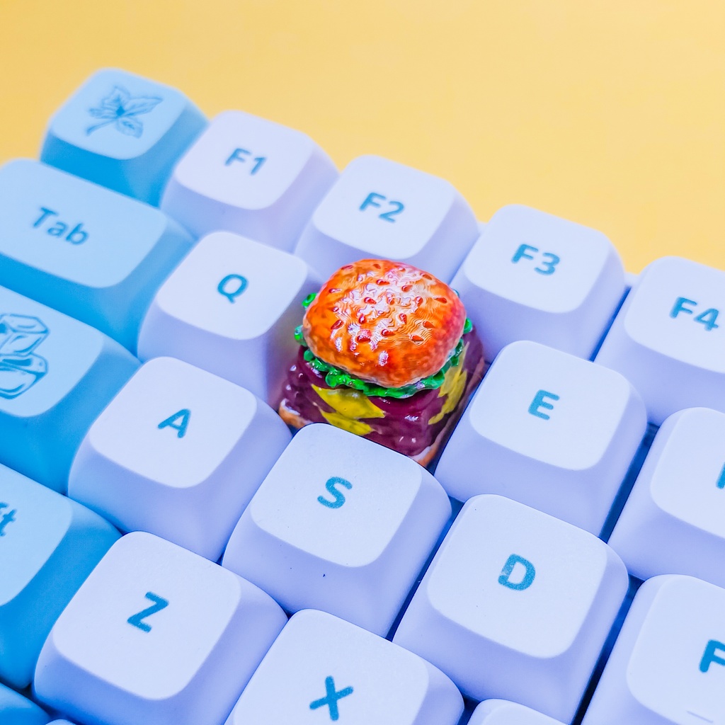 食欲そそる！ボリューミーなハンバーガーキーキャップ