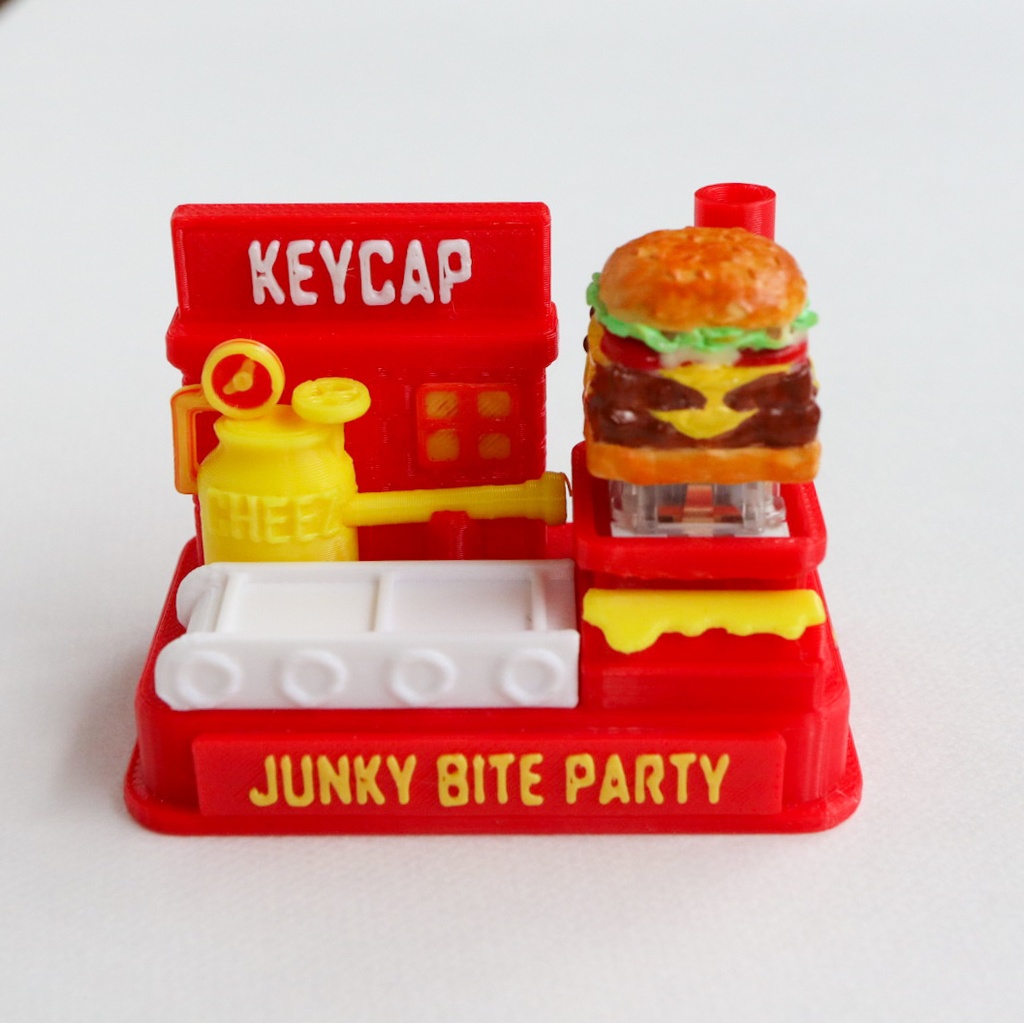 食欲そそる!ボリューミーなハンバーガーキーキャップ