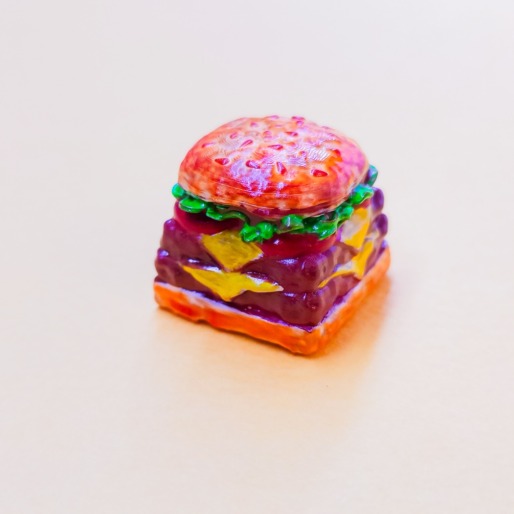 食欲そそる!ボリューミーなハンバーガーキーキャップ