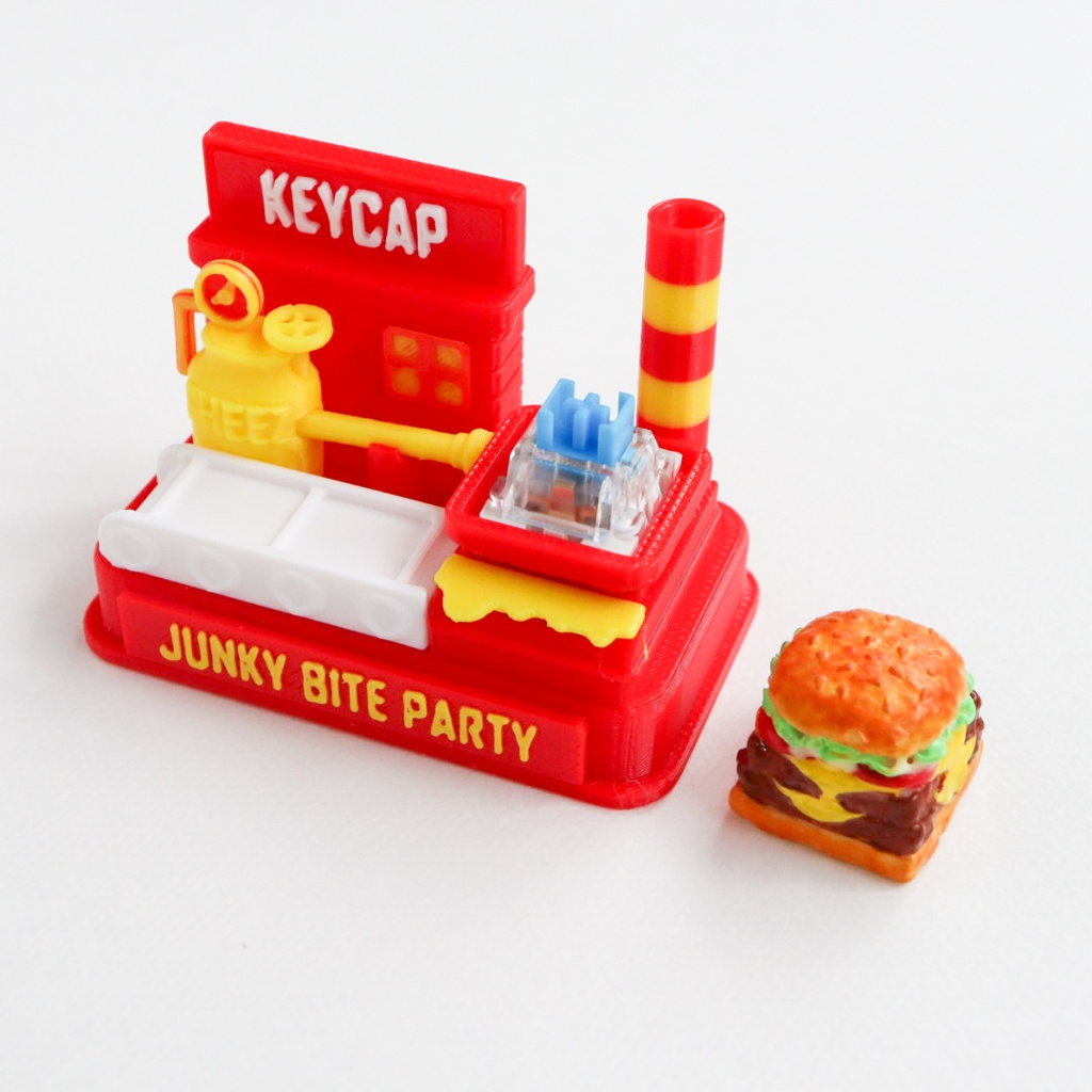 食欲そそる!ボリューミーなハンバーガーキーキャップ