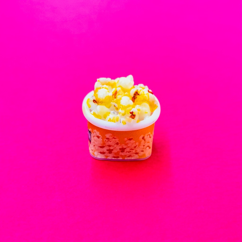 ごつごつ触感がクセになる、映画館気分ポップコーンのキーキャップ