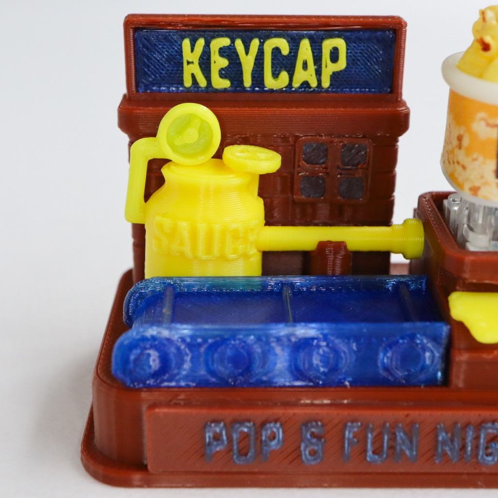 ごつごつ触感がクセになる、映画館気分ポップコーンのキーキャップ