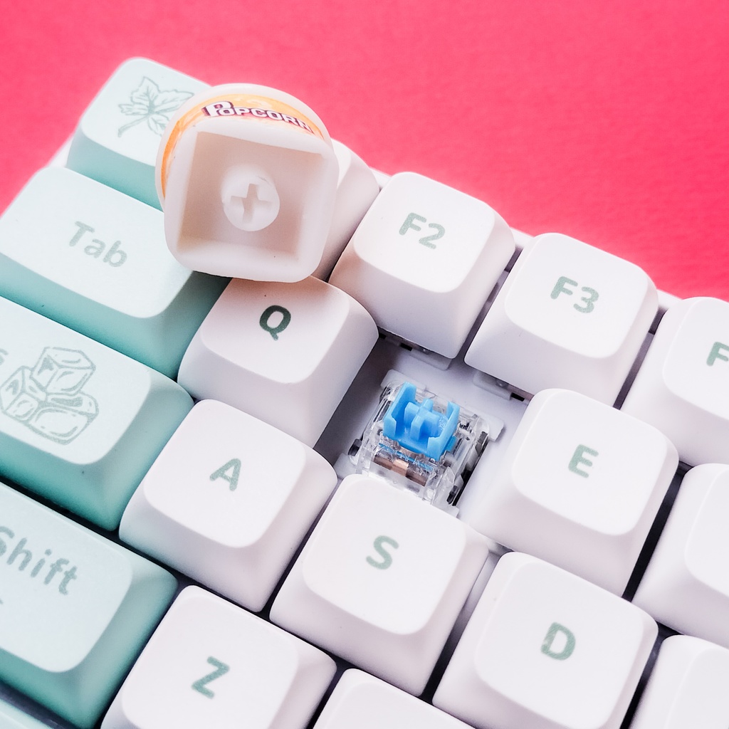 ごつごつ触感がクセになる、映画館気分ポップコーンのキーキャップ