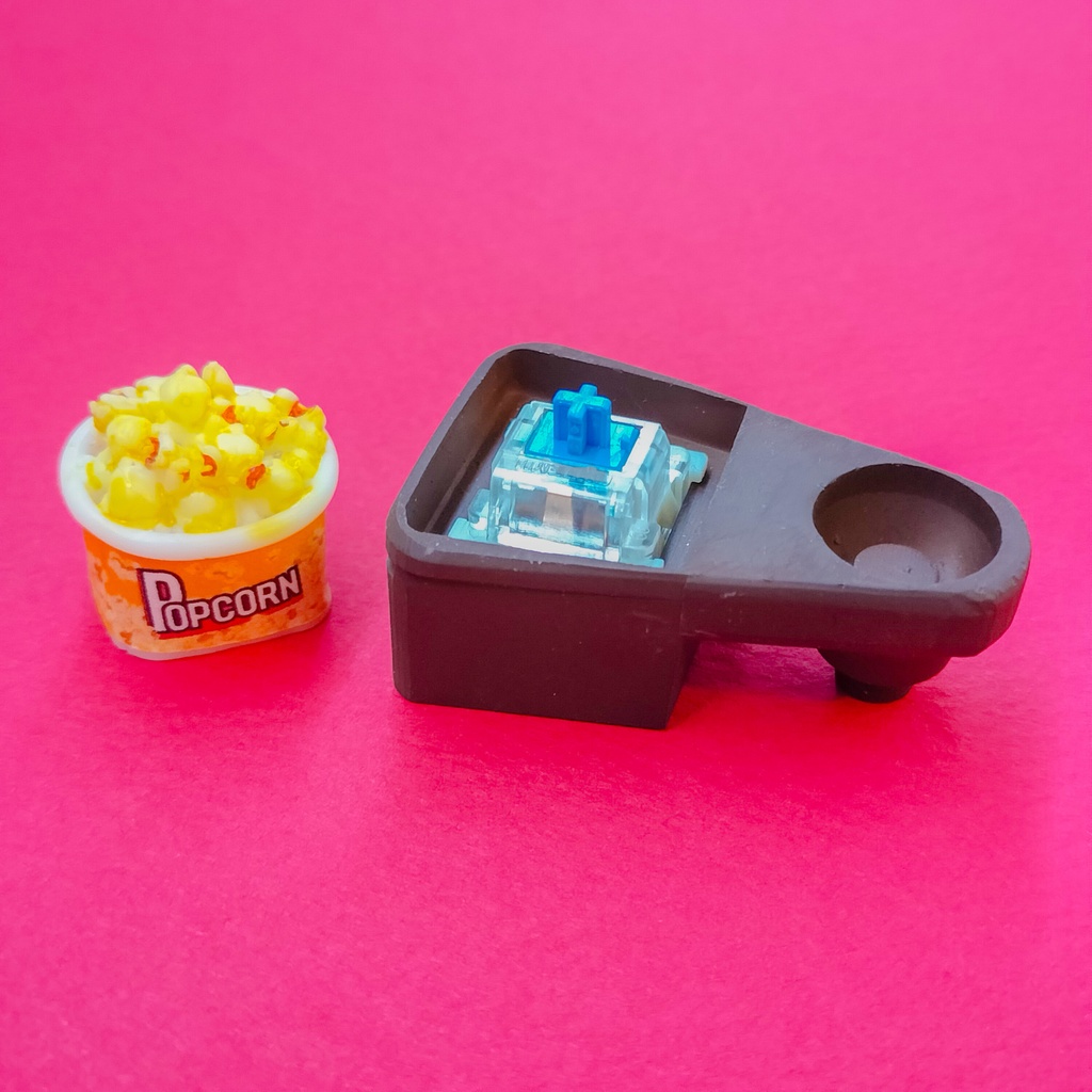 ごつごつ触感がクセになる、映画館気分ポップコーンのキーキャップ