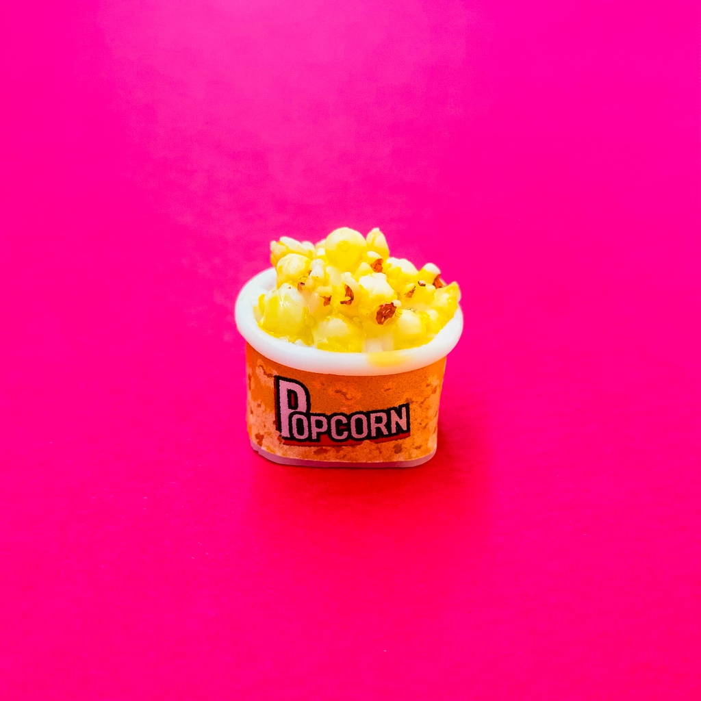 ごつごつ触感がクセになる、映画館気分ポップコーンのキーキャップ