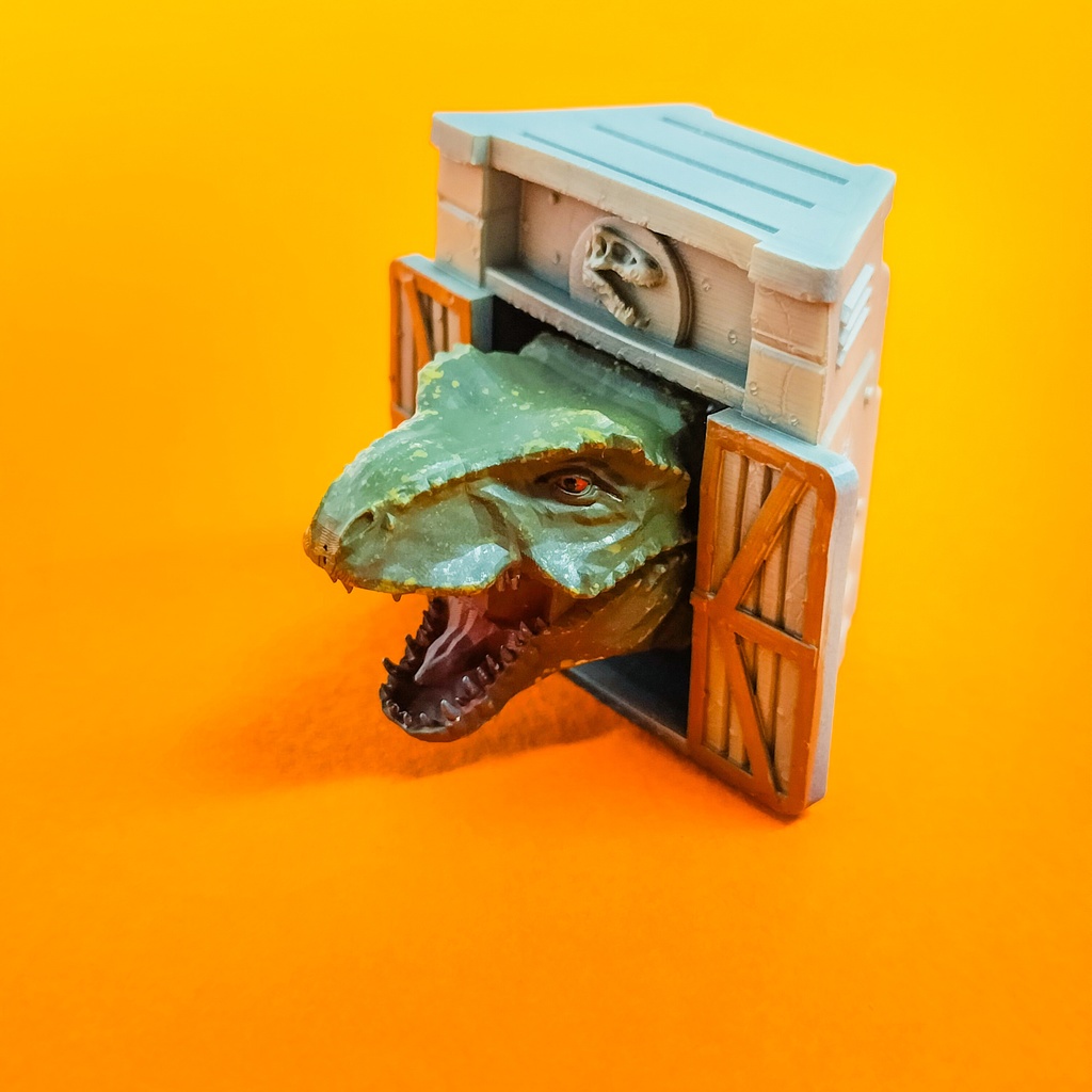 押すたびに噛まれそう…かわいい恐怖のティラノサウルスなキーキャップ